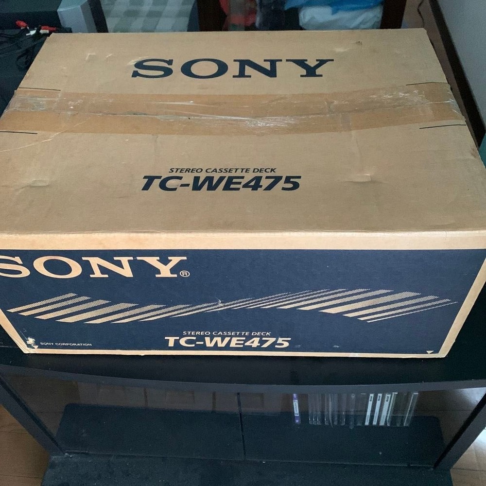 Sony TC-WE475 Twin Reverse Cassette Deck PitchCtrl w/ Remote Box FullyFunction