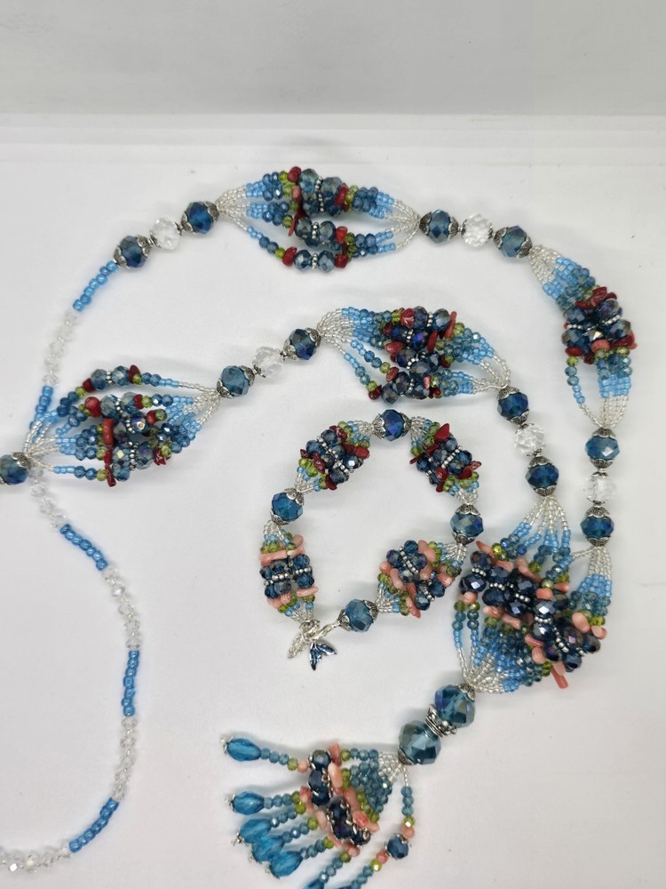 Set de collar e idde orisha YEMAYA Asesu