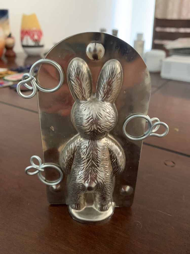 Vintage Standing Rabbit Figure Chocolate Mold
