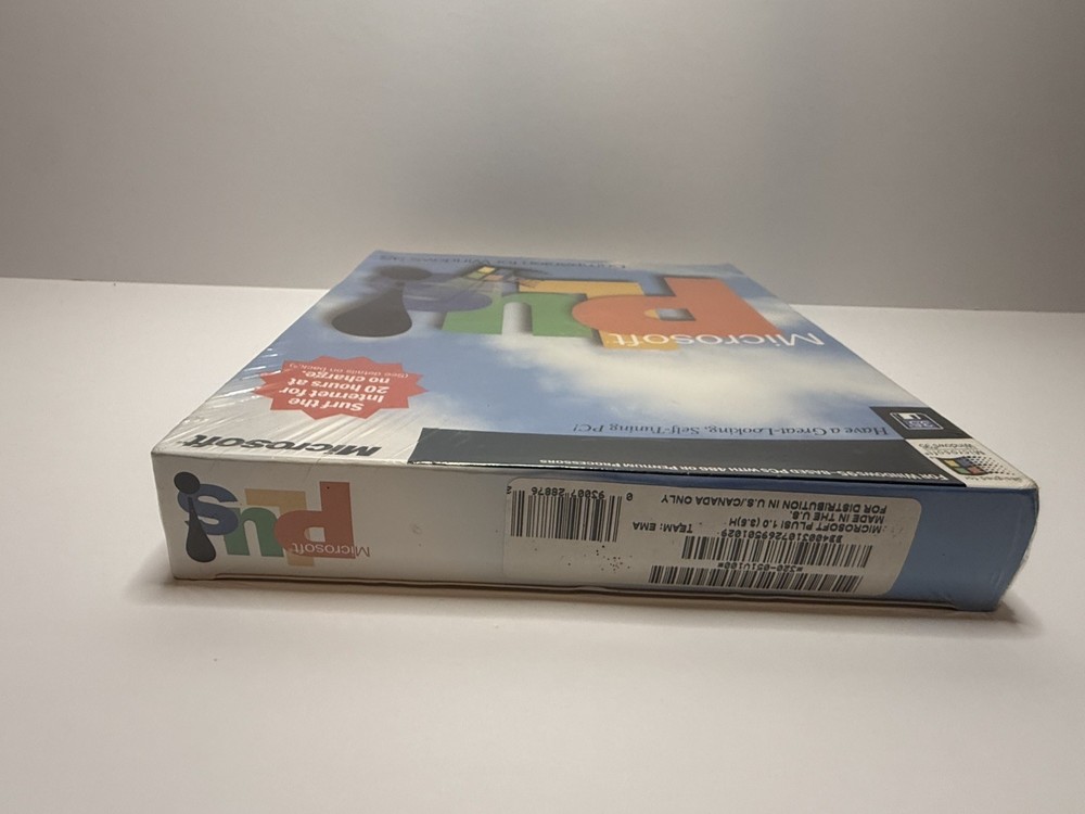 Microsoft plus for windows 3.5” Floppy Version NEW Sealed