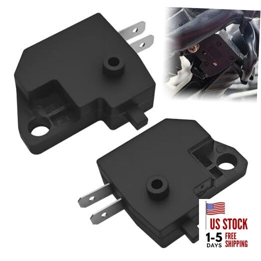 2PCS Motorcycle Brake Light Switch, Brake Light Stop Switch, Left Right Front