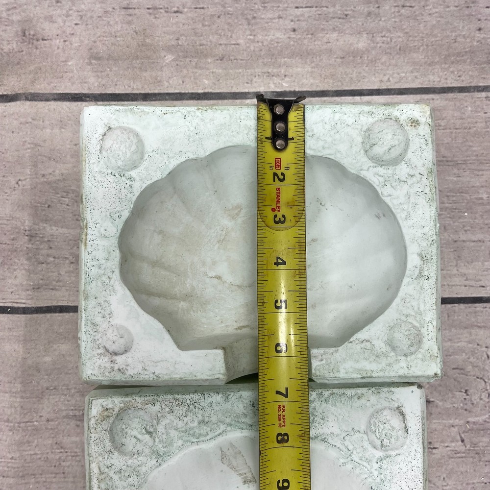 Bell Ceramic Casting Mold Shell-Shaped Birdbath #315