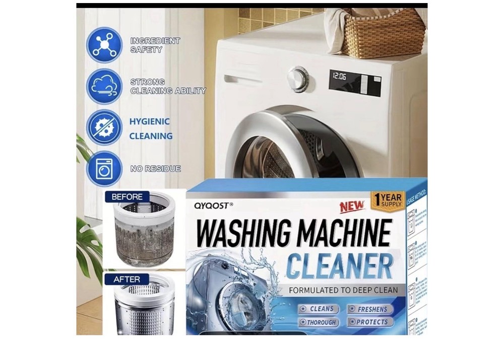 Washer Machine Cleaner Tablets 8 Pack Deep Cleaning Tablets Front Top Load