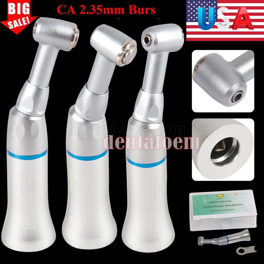 NSK Style Dental Slow Low Speed Contra Angle Handpiece Push Button Attach E-Type