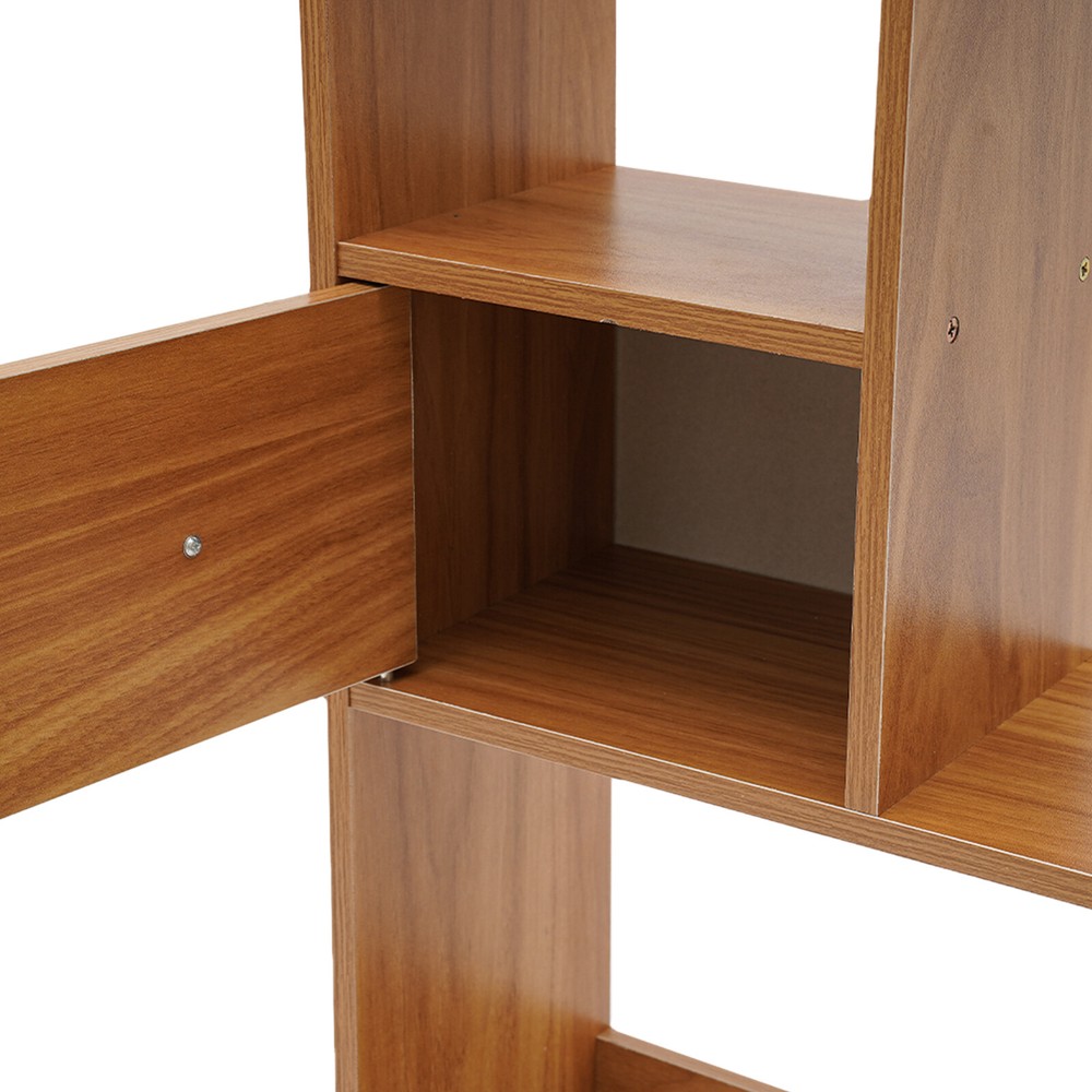 Desktop Bookshelf with Open Storage Compartments for Home or Office Organization