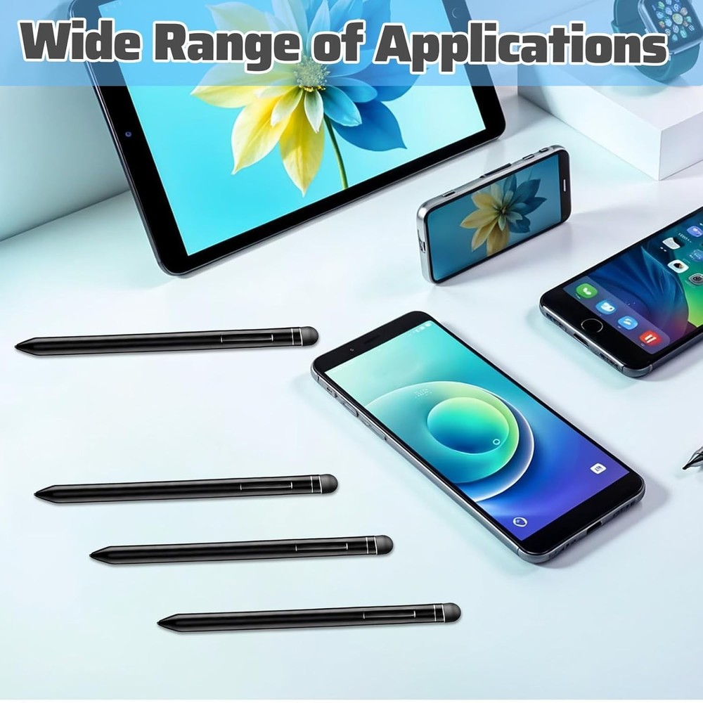 Universal Stylus Tips Replacement - 30 Pcs Rubber Ends for Touchscreen Devices