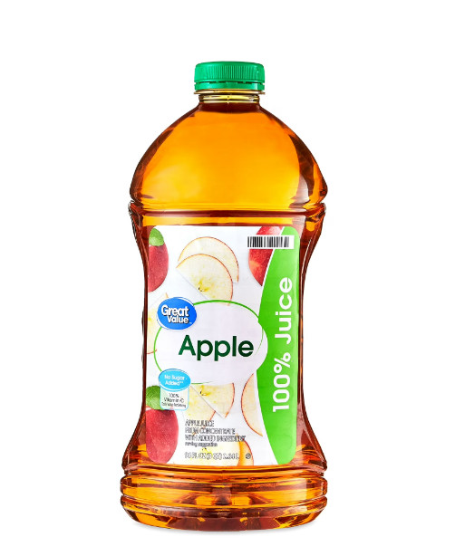 (2 pack) Great Value 100% Apple Juice, 96 fl oz