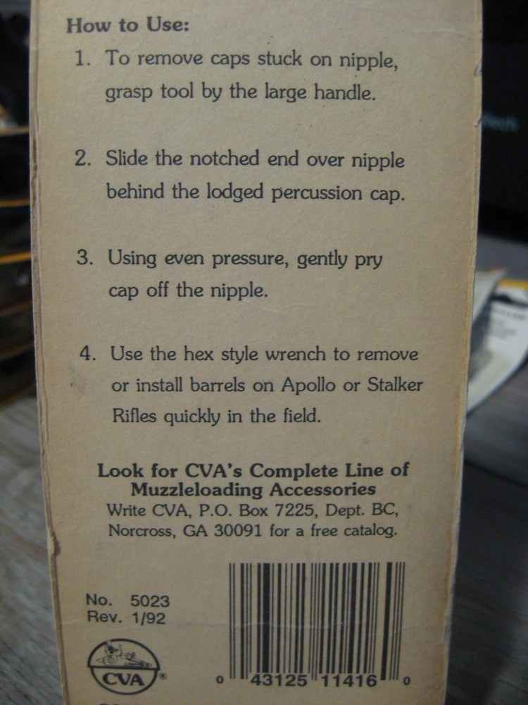 CVA Muzzleloader Decapper Takedown Tool - AC1416