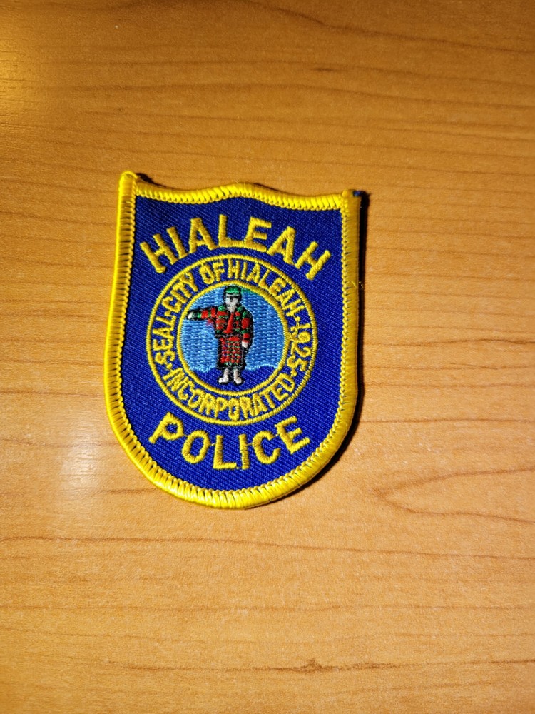 Hialeah FL Police Hat Patch