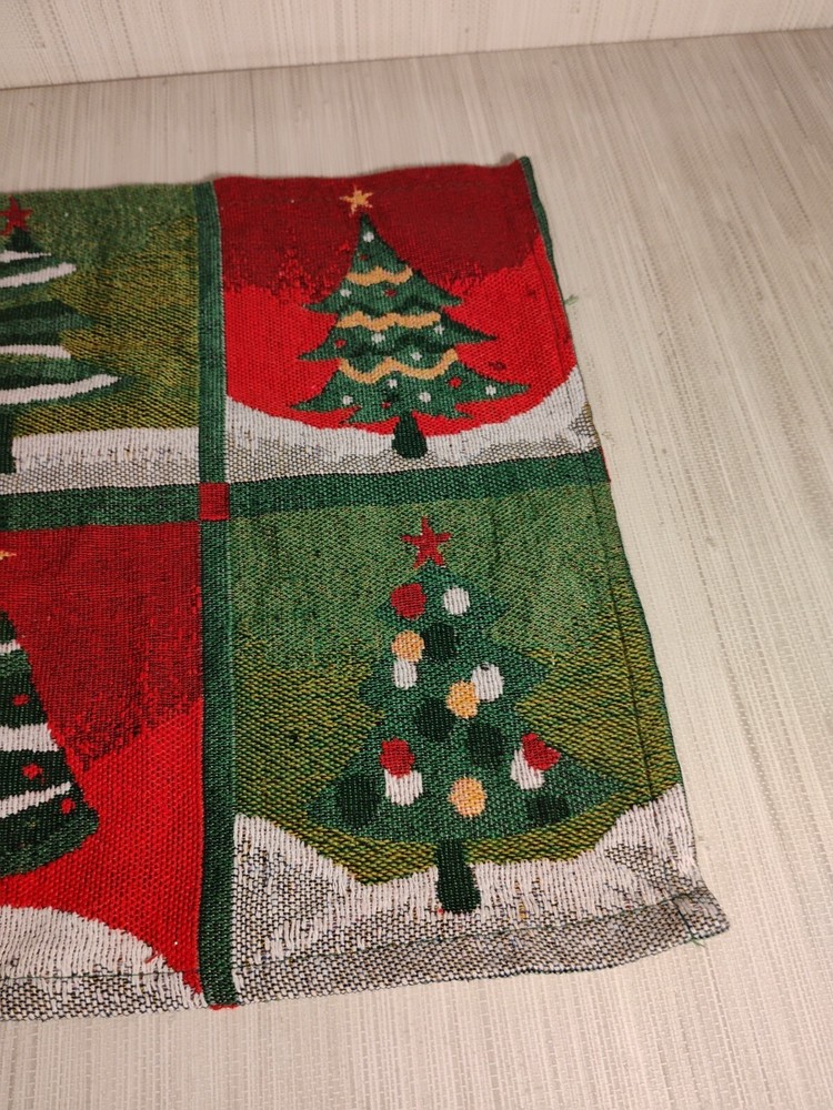 Christmas Tree Dining Table Placemat Cloth Mat Single Individual