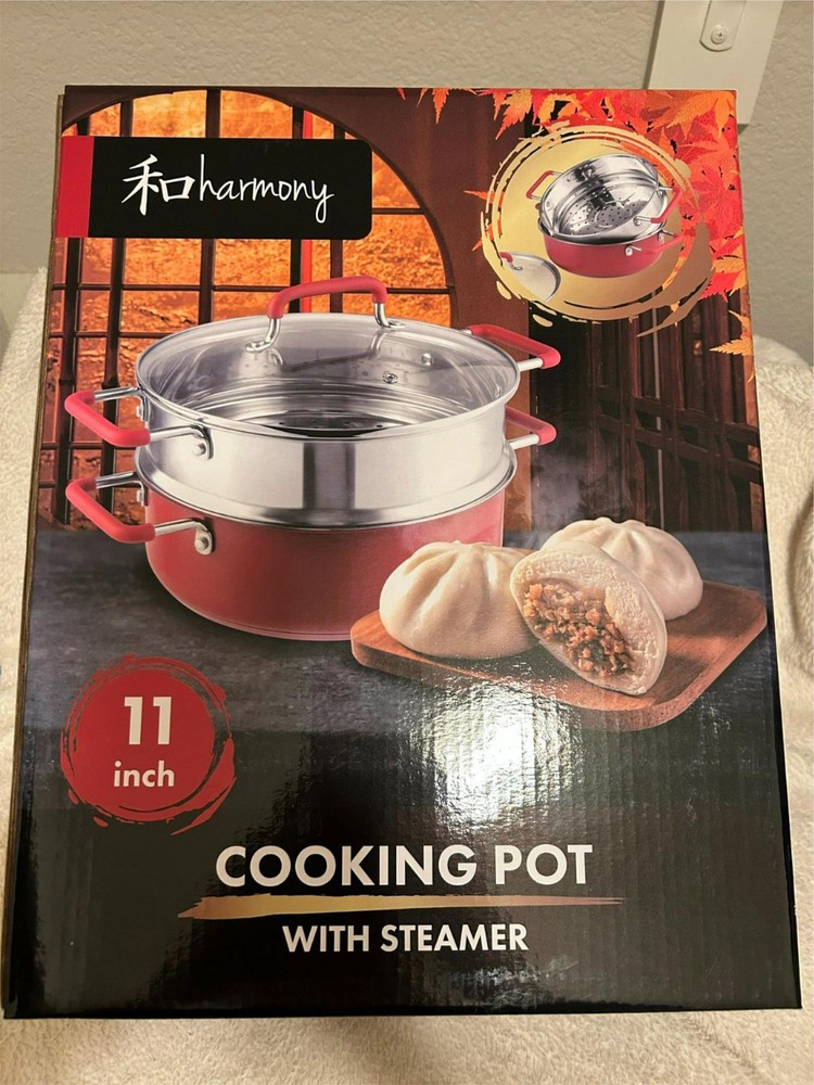HARMONY -- 11" COOKING POT WITH STEAMER  --  NEW