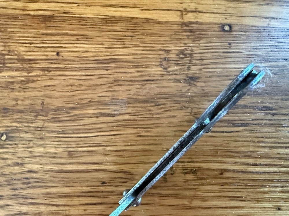 Antique Folding Skeleton Gate Key - Stamped 14
