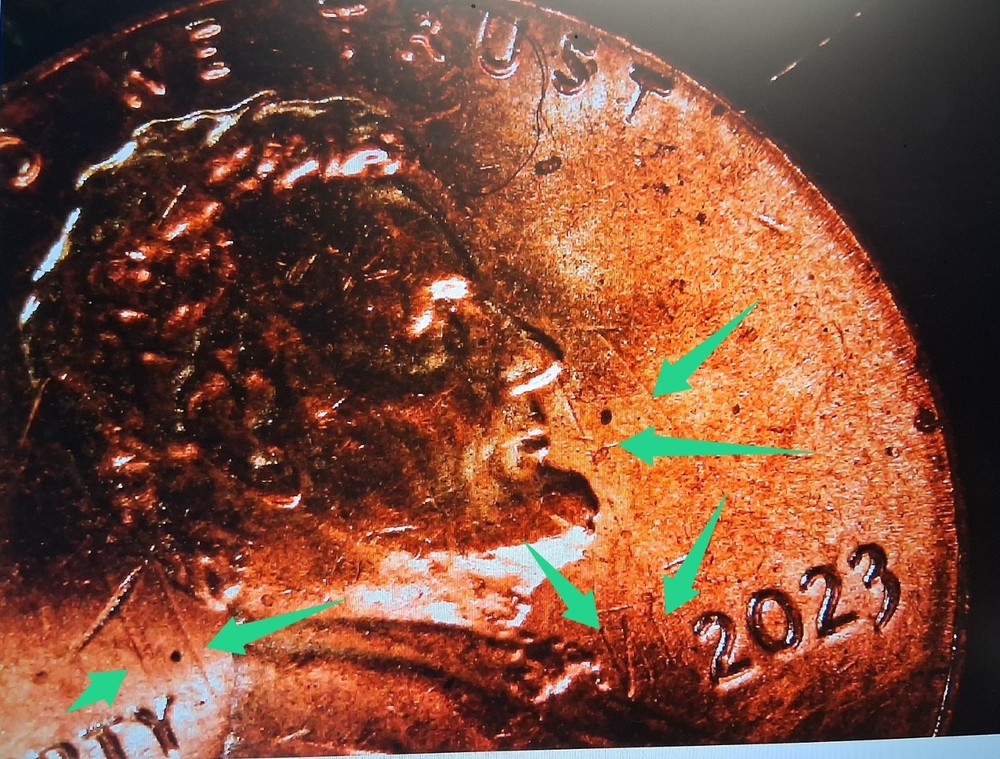 2023-P Lincoln Shield Cent OBVERSE DIE CLASH ERROR!