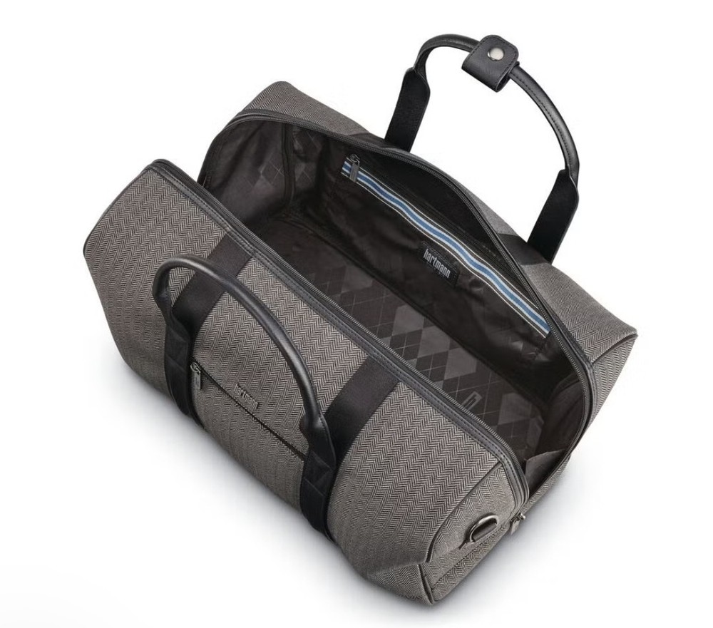 Hartmann Herringbone DLX 19" Duffel Gray Herringbone $179