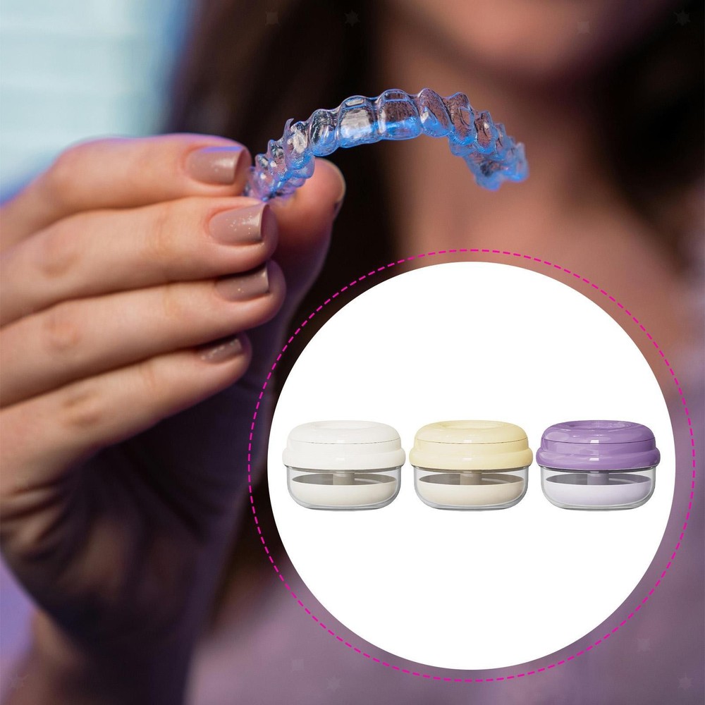 Storage case for dental appliances, soaking container, box