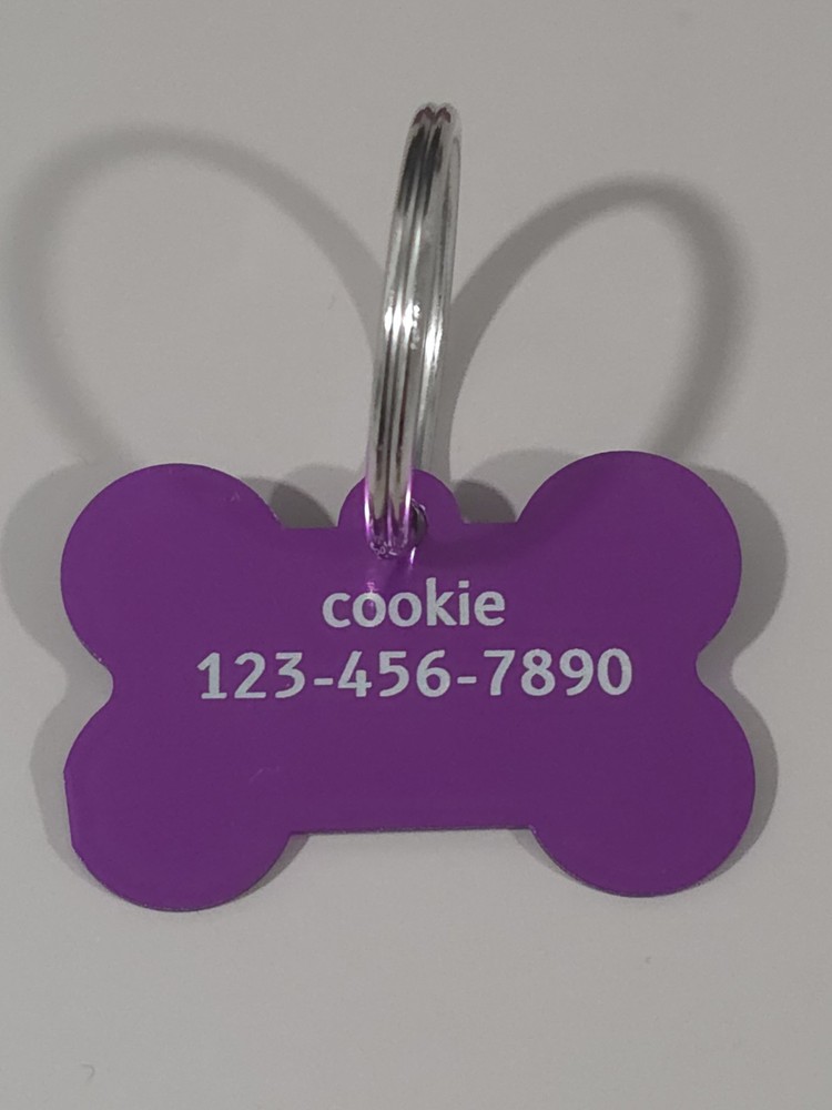 Bone Dog Tags Laser Engraved ID Tags