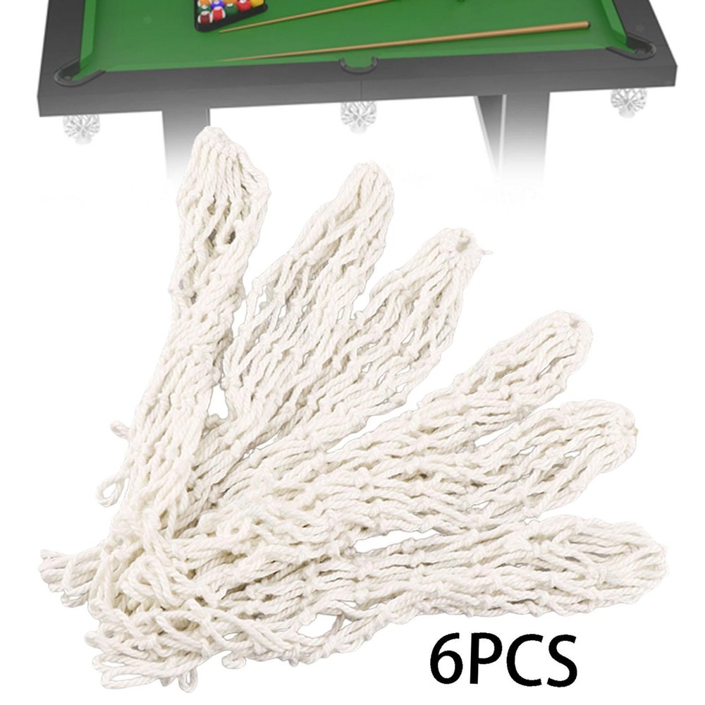 6Pcs Billiards Nets, Pool Table Pocket Net,Cotton Snooker Replacing,Replacement