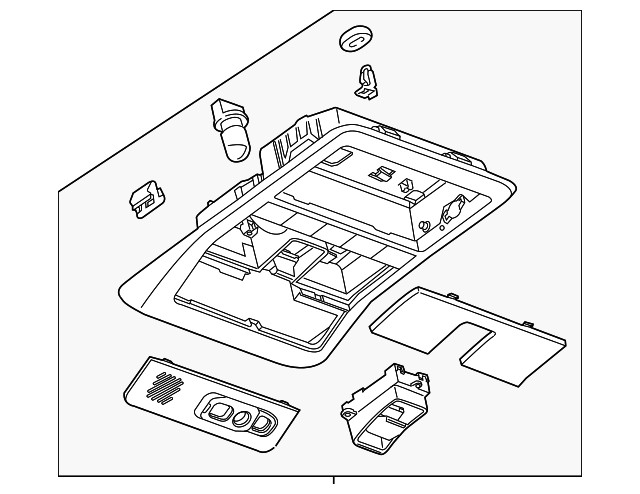 Genuine GM Overhead Console 20793387