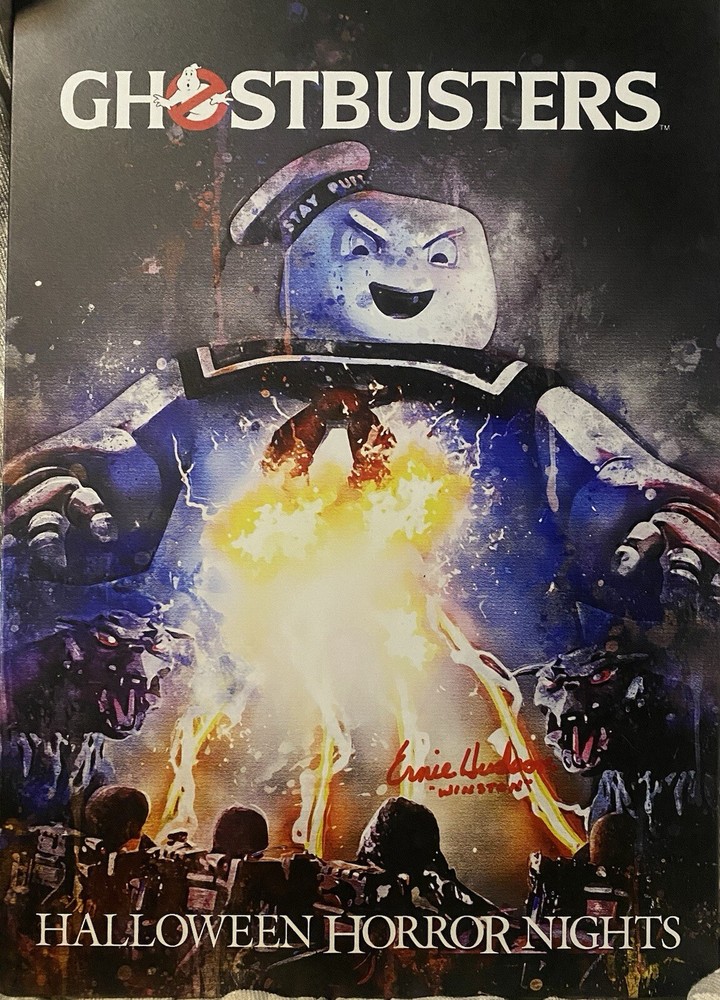 Ghostbusters Autographed Metal Displate