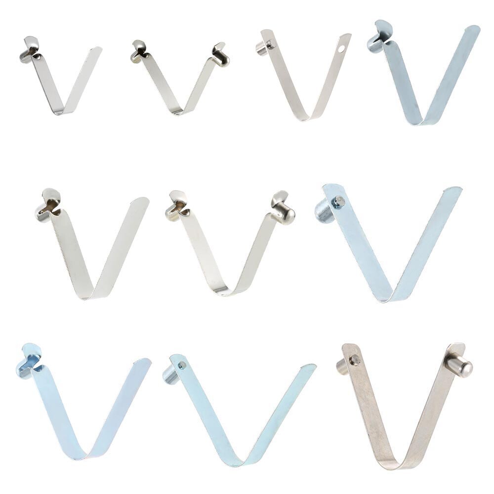 6pcs Kayak Paddle Spring Clips Tent Clips Push Button Spring Snap Clip P0W3
