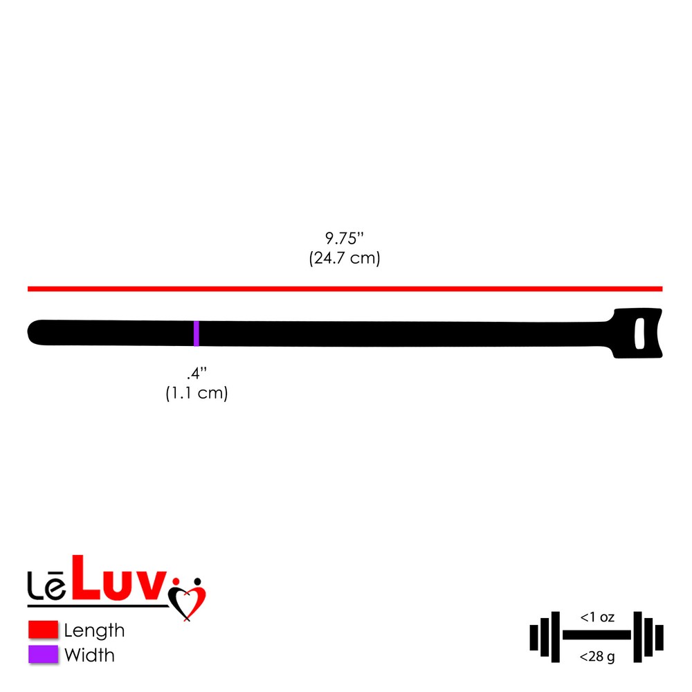 LeLuv Constriction Ring Strap Hook and Loop 12 Pack