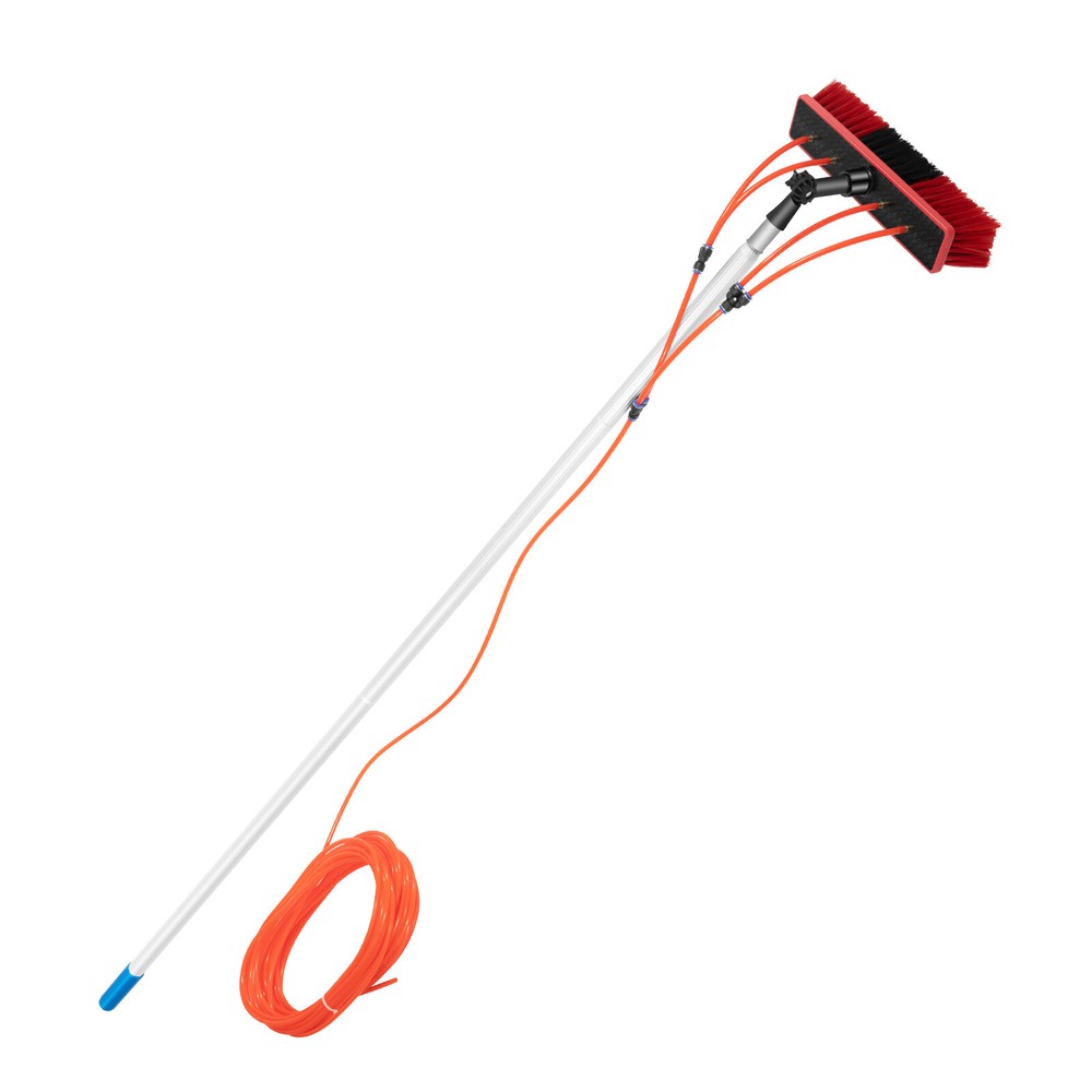 Window Solar Panel Cleaning Extendable Telescopic Pole Water Fed Brush Washer