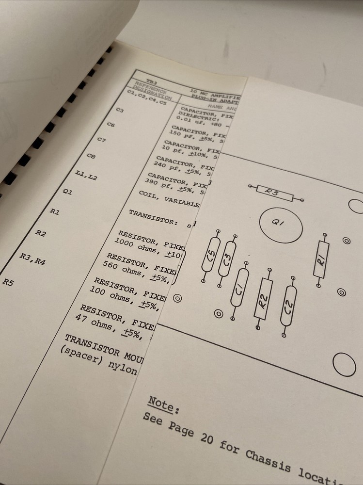 Northeastern Technical Instruction Manual Model 40-70 Communications Counter #F