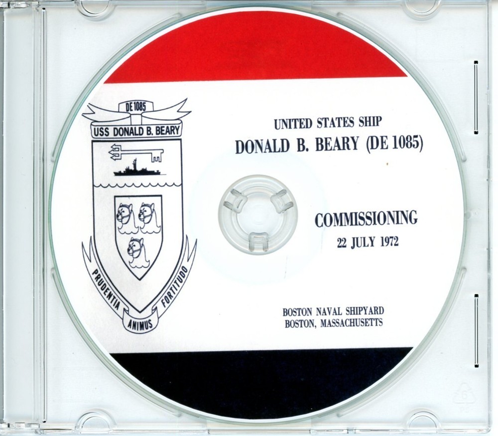 USS Donald B Beary DE 1085 Commissioning Program 1972  Navy Veteran Plank Owners