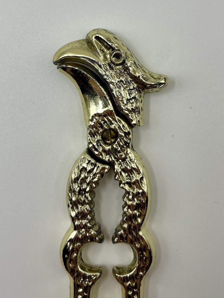 Vintage Silver Metal Eagle/Phoenix Head Handheld Nutcracker