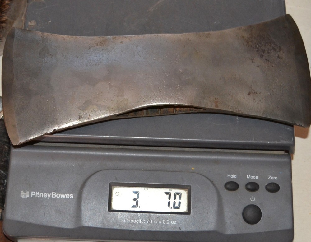 Nice Unmarked True Temper 3lbs 7oz Swamper Double Bit Falling Axe Head