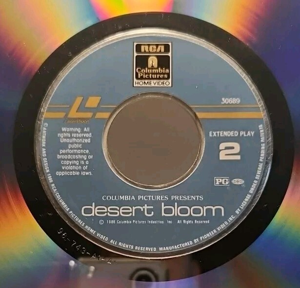 Laser Disk Desert Bloom Jon Voight EUC