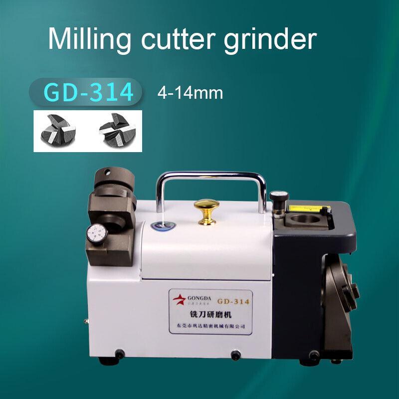 Portable Milling Cutter Grinder Carbide Tools 3-14mm Drill Bit Sharpener GD-314