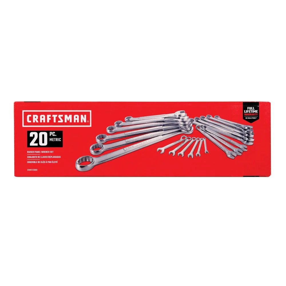 Craftsman Metric Combination Wrench Set, 20Pc