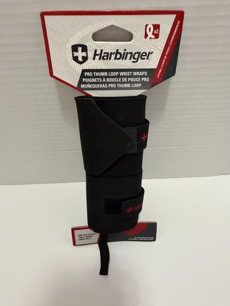 Harbinger Pro Thumb Loop Weight Lifting Wrist Wraps