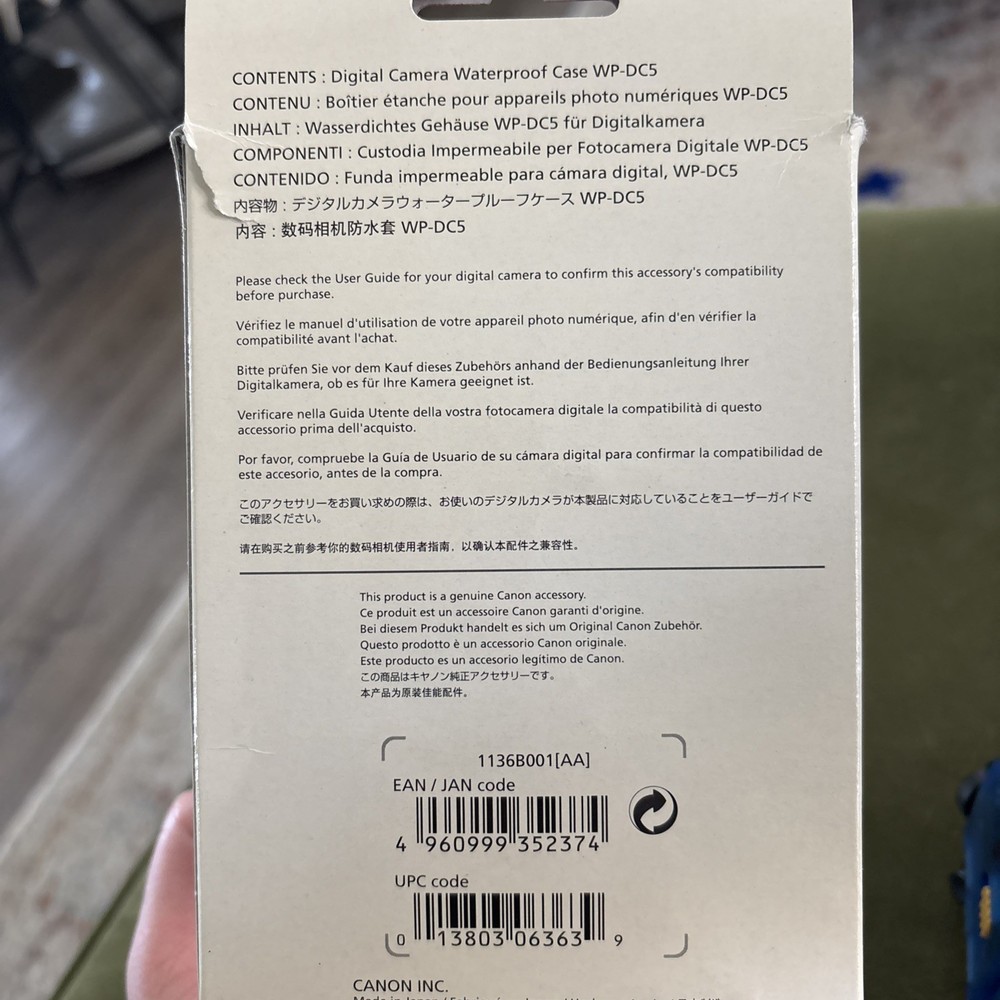 Canon WP-DC5 Digital Camera Waterproof Case