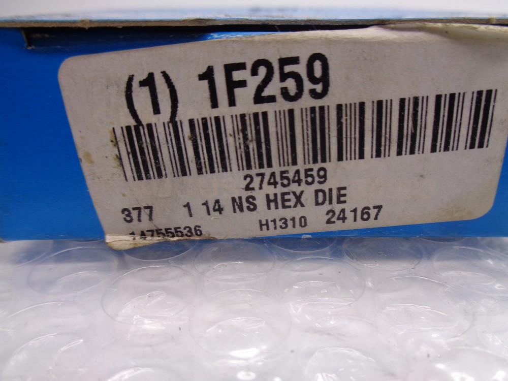 GREENFIELD 1F259 2745459 HEX DIE NSMP