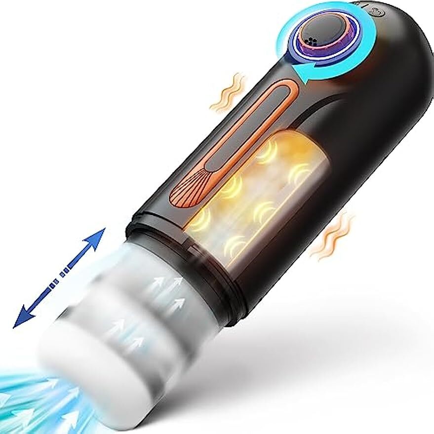 Automatic Male Masturbator Cup Thrusting & Sucking Vibrating Heating Lubricants