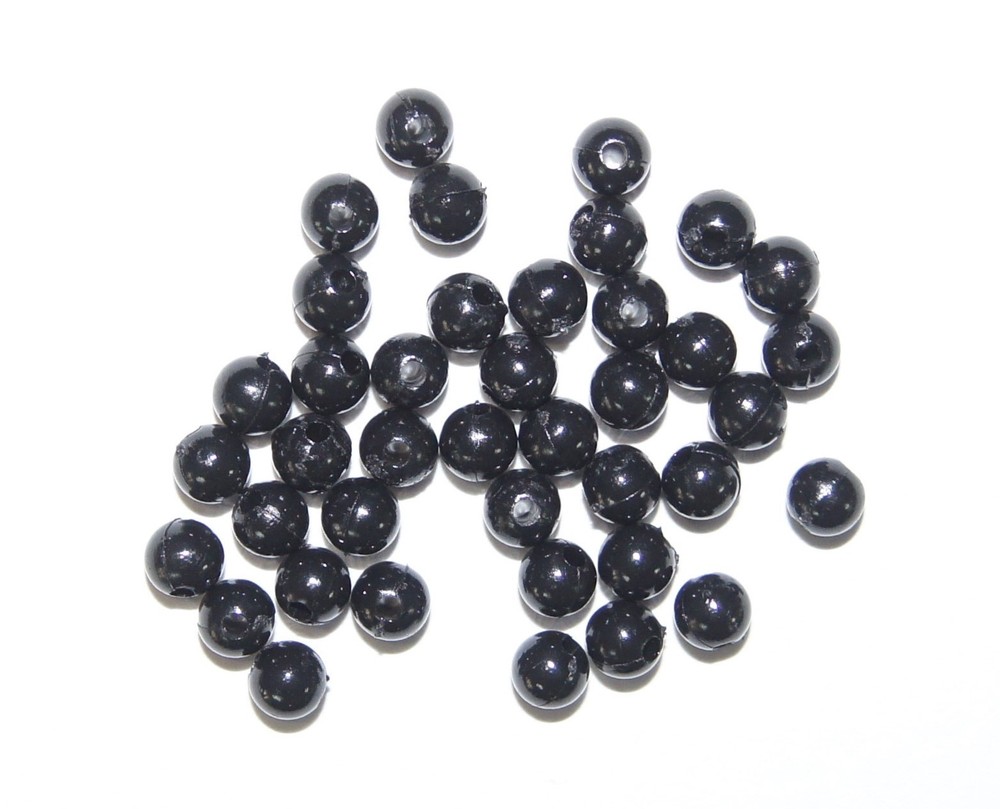 Round Premium Plastic Beads, 5mm Dia. (100) Per Pack, carpmastergary