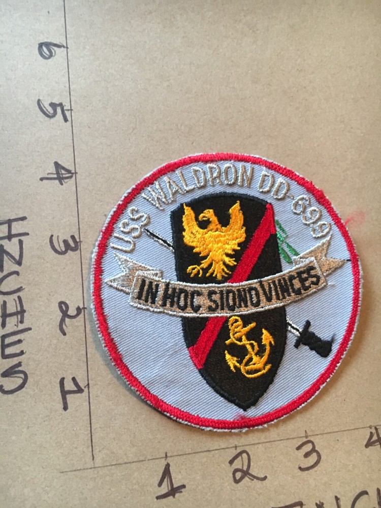 US NAVY USS Waldron (DD-699) Patch 5/1/25