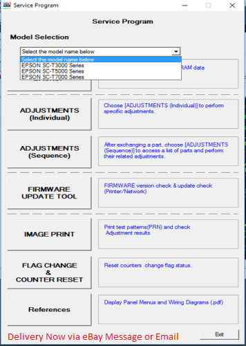Service program Epson SureColor T3000 T5000 T7000 & Service Manual