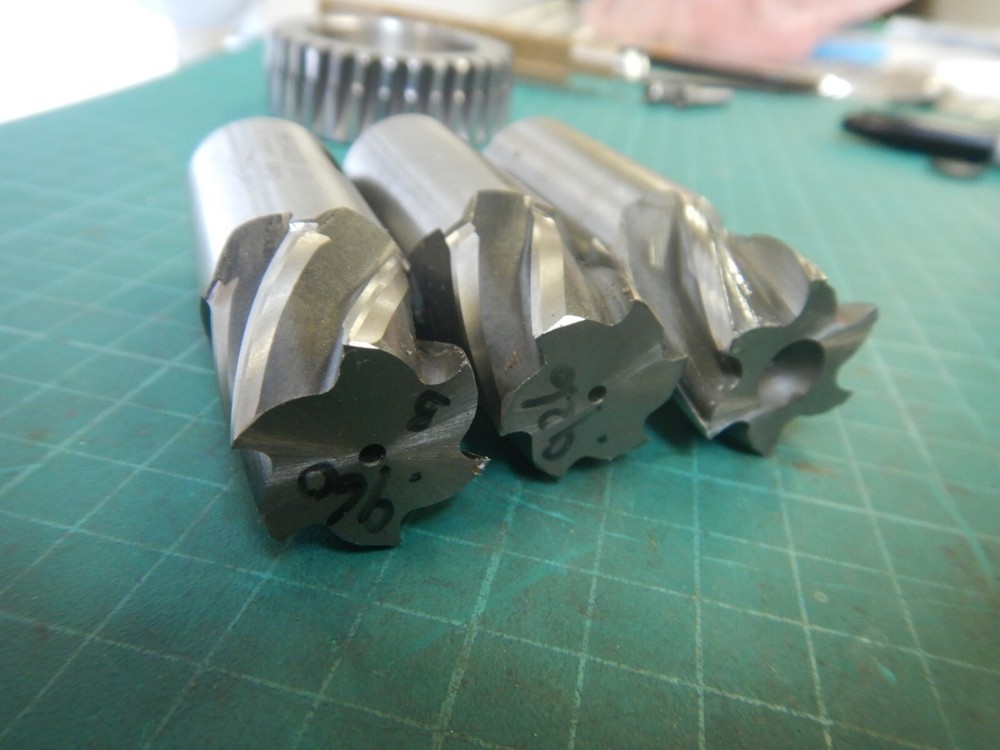 3 Brubaker 1.0" HSS Cobalt 6 Flute End Mills