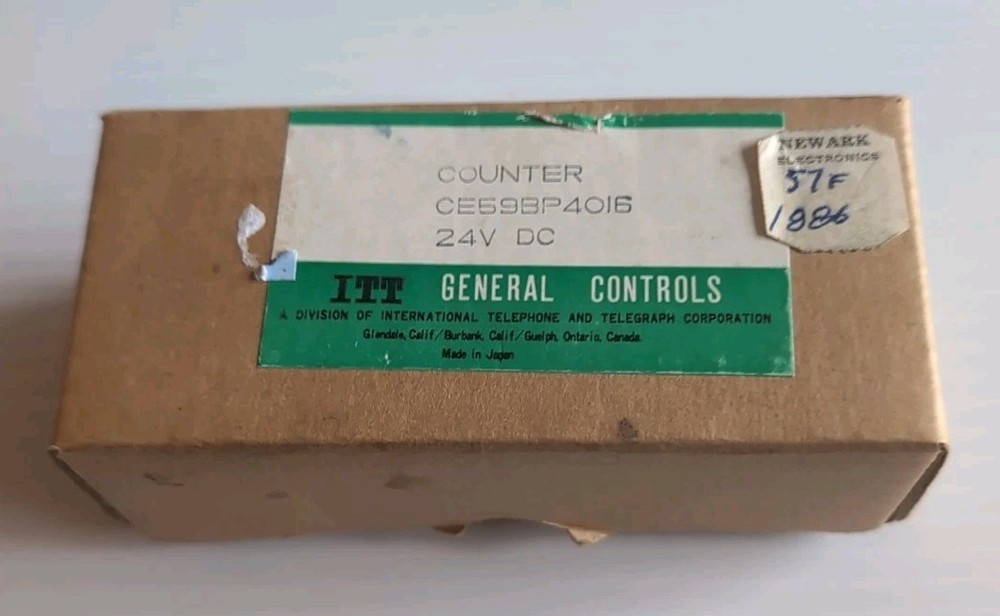 ITT General Controls  4 digit electro mechanical counter 24V