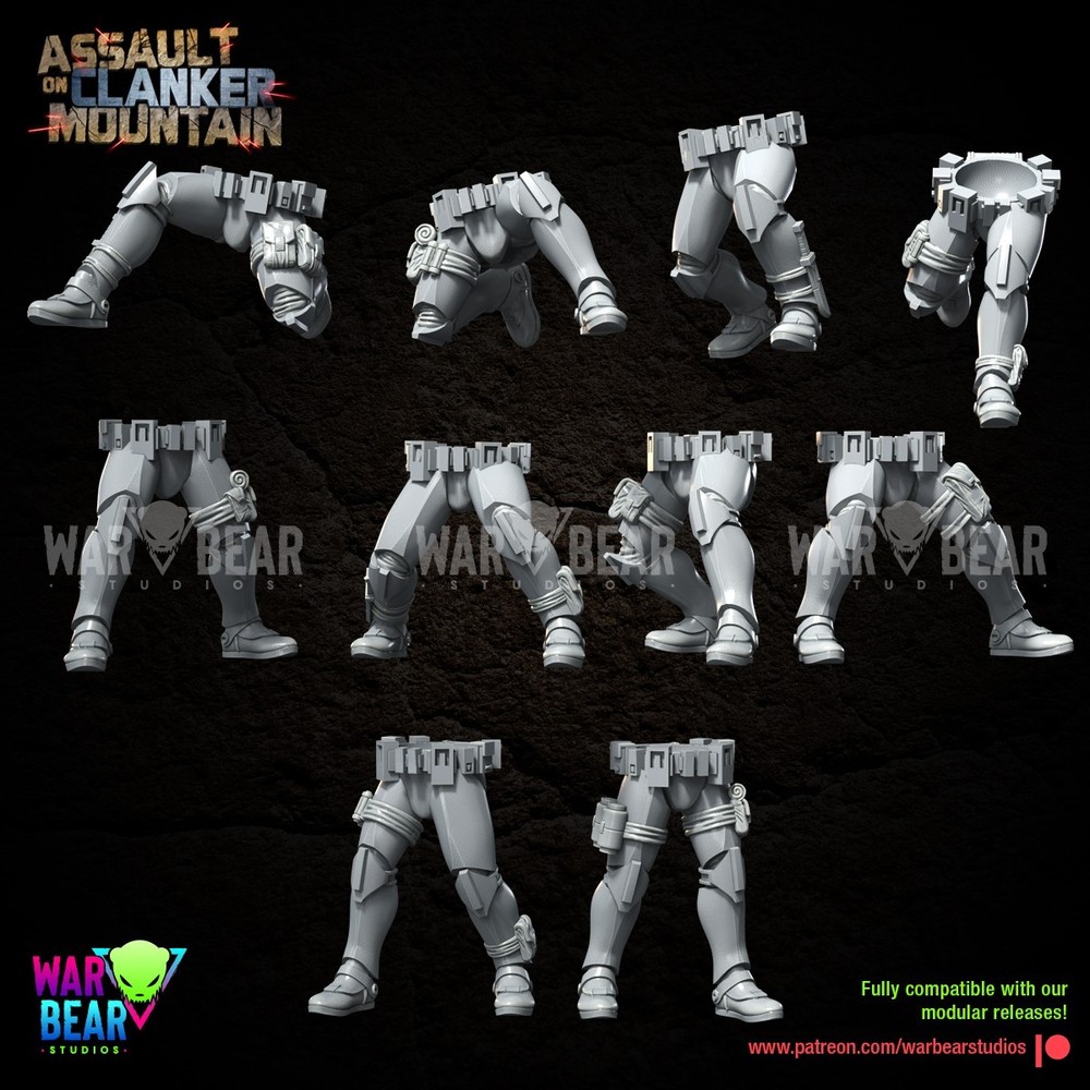 Star Wars Legion 3d printed - Clone Trooper 10th Mountain Squad Multipart