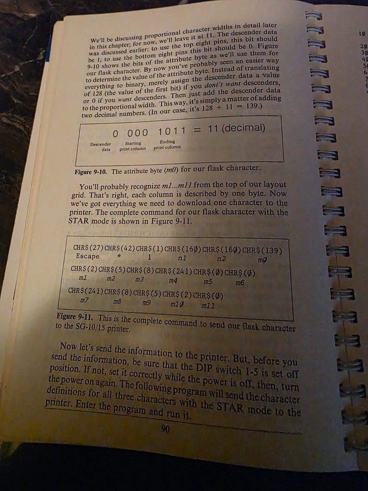 Vintage Star Micronics SG-10/15 Dot Matrix Printer Users Manual Book 1984