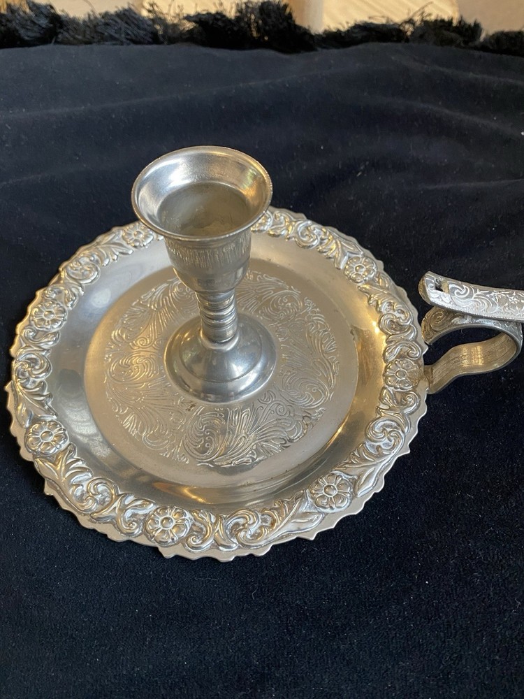 Vintage Silver Plated Candle Holder