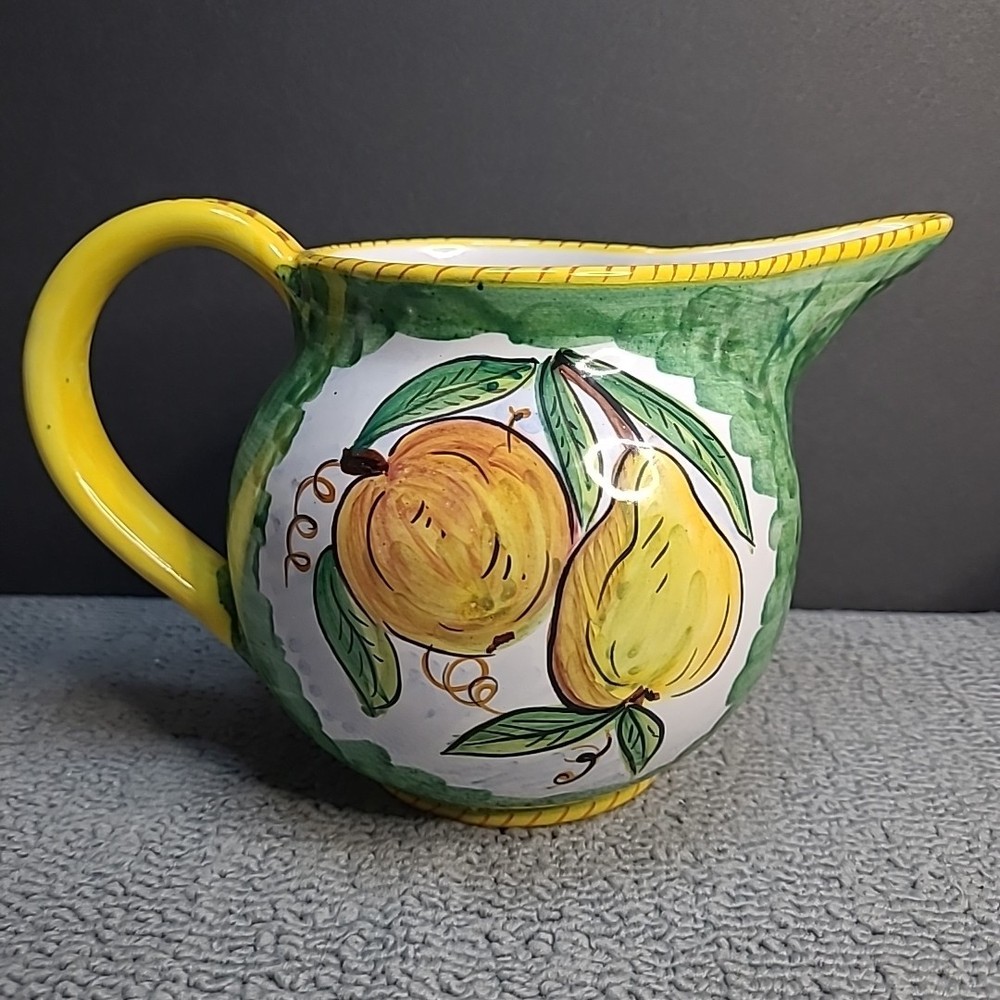 Vintage Ars Dervta Short Pitcher Fruit Pear