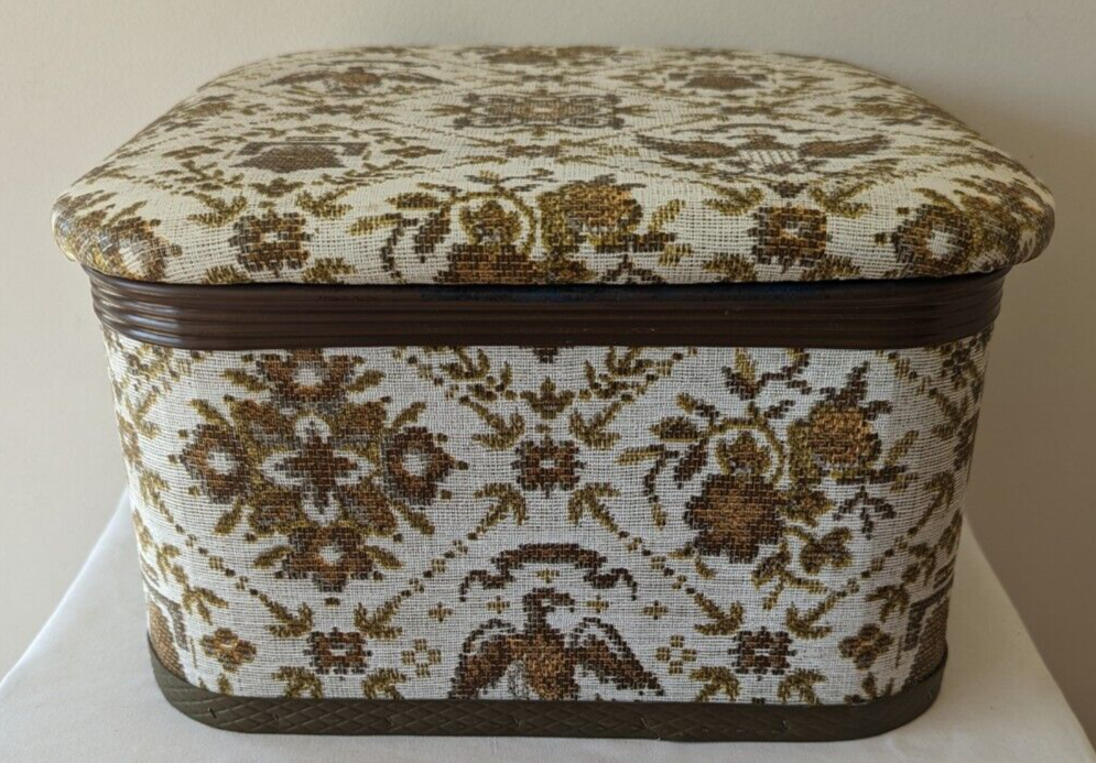 Vintage Redmon Co. Sewing Box Basket Hinged Lid