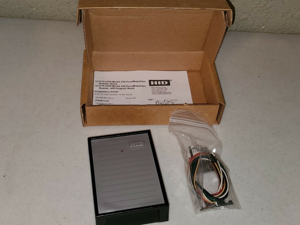 HID 3110-2305 230 Access Control System Proximity & Magnetic Stripe Reader