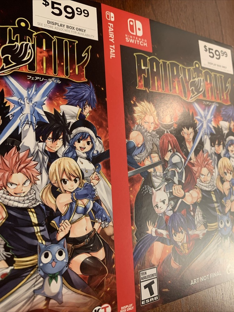 Fairy Tail - Nintendo Switch - Authentic Art- RARE - Display Box Only -