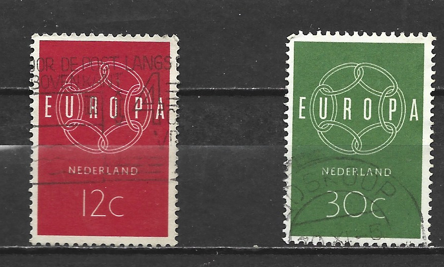 NETHERLANDS - 1958 EUROPA Stamps - USED SET.